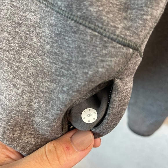 Lululemon Hill And Valley Mock Neck Long Sleeve Top Heathered Slate Grey 8 - Picture 15 of 15